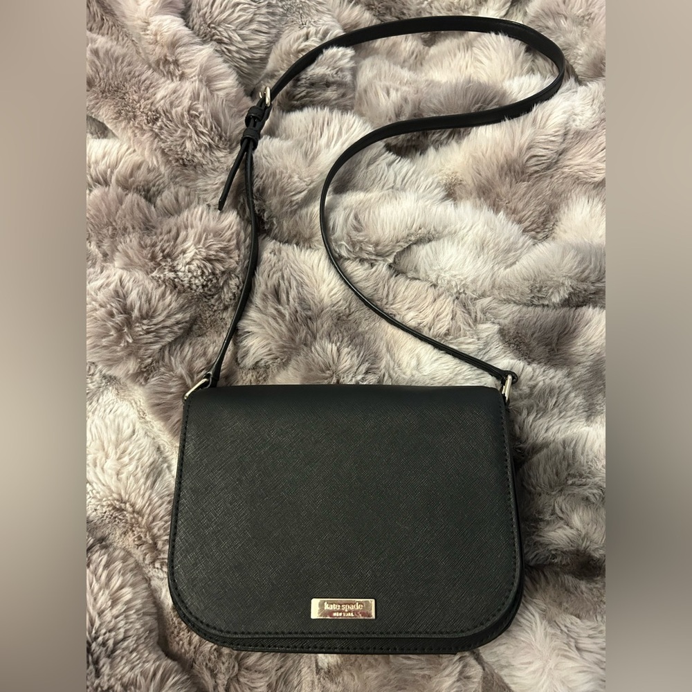 ‼️Kate Spade ♠️ Black Saffiano Leather Crossbody Bag